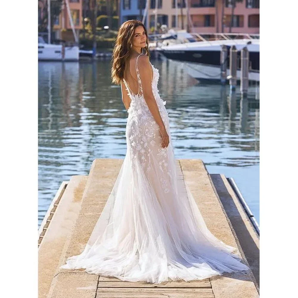 PRONOVIAS Women's Rhapsody Bridal Dress Size 12 In Off White - Picture 2 of 11